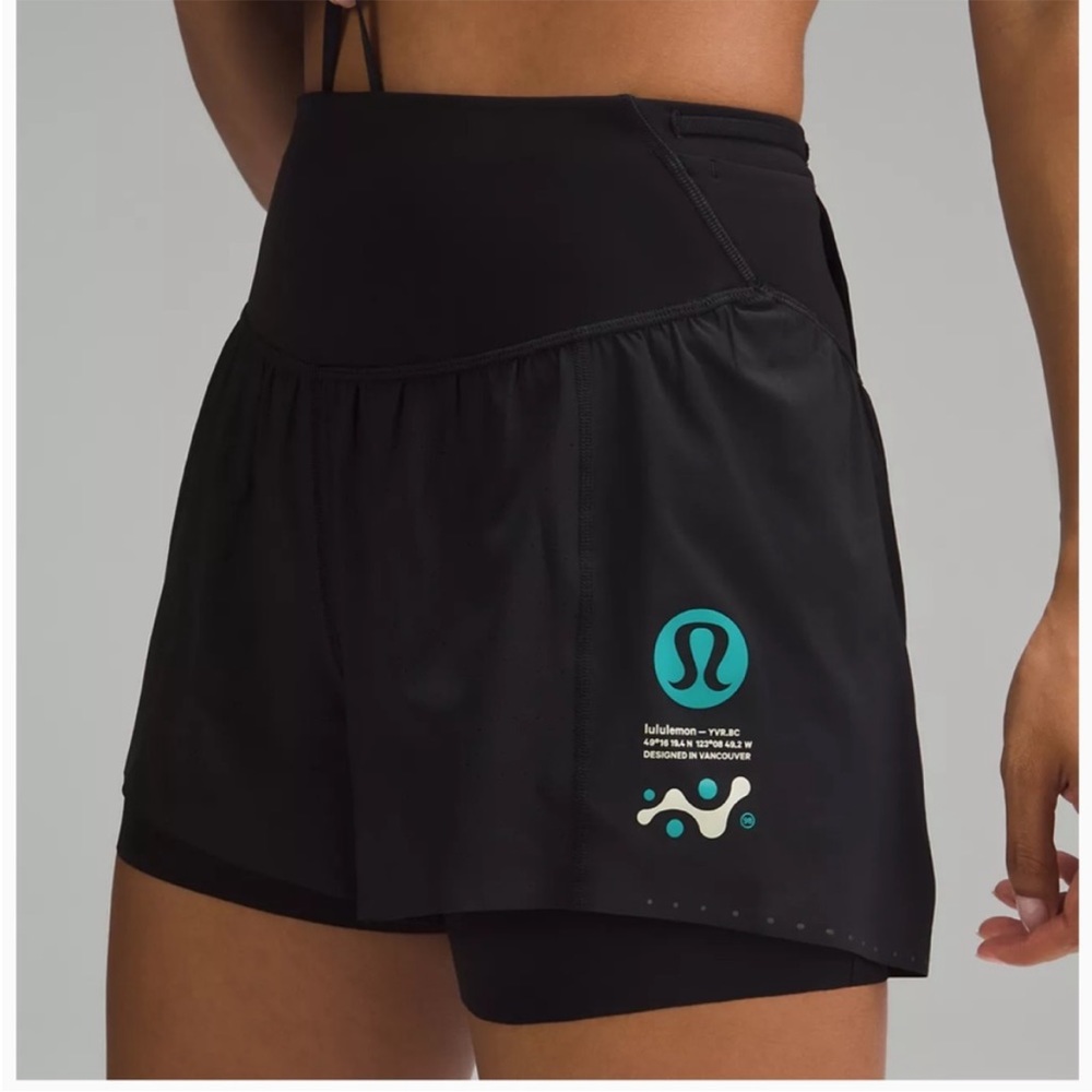 Lululemon | Nulux Road to Trail High-Rise Short 4" in Black